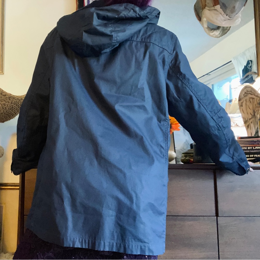 ralph lauren navy blue hardshell field coat / size large - Picture 5 of 6